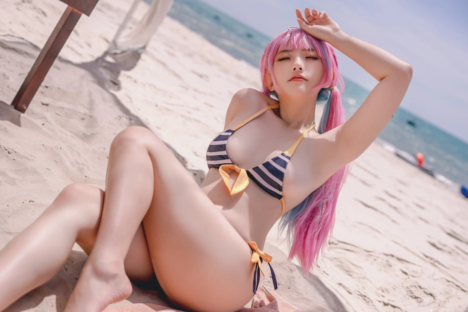 图片[4]-Messie Huang Aqua Bikini 34P-COS世界